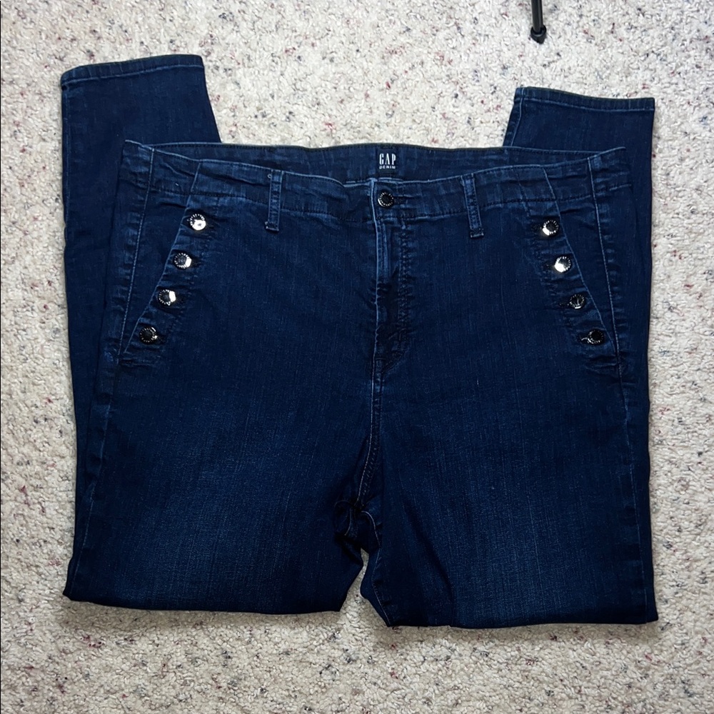 GAP Women's Navy True Skinny Leg Jeans Size 20 / 35